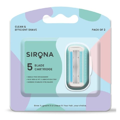 1 - Sirona 5 Blade Razor Cartridge,  2 Piece(s)/Pack  for Women 