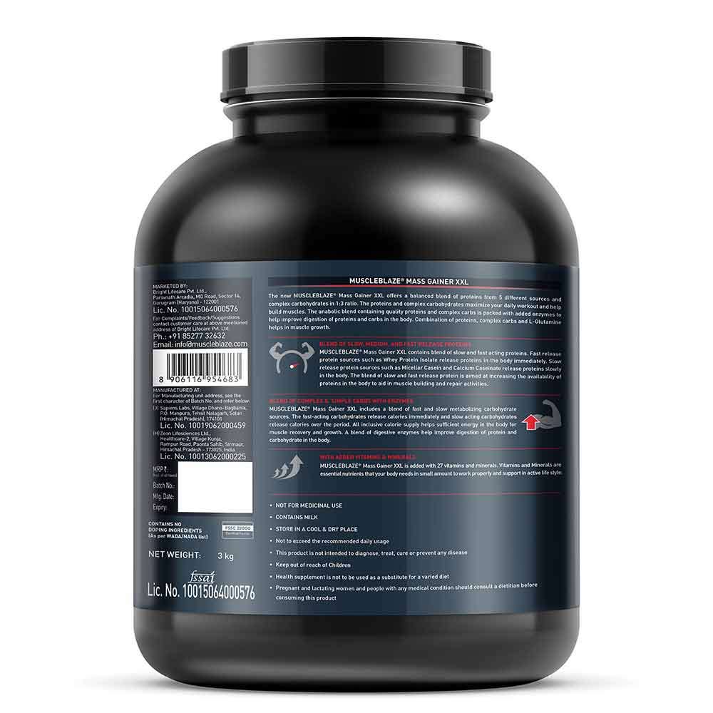 4 - MuscleBlaze Mass Gainer XXL OP,  6.6 lb  Mango Burst 