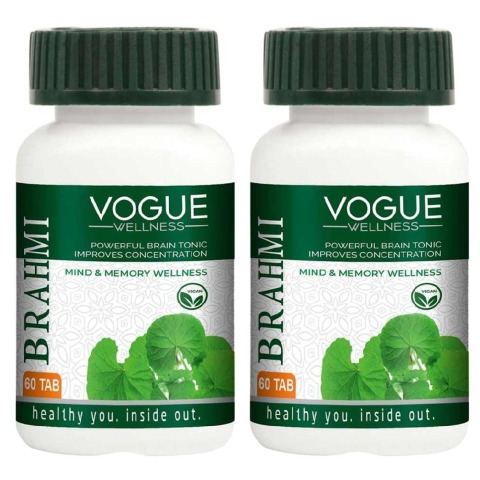 1 - Vogue Wellness Brahmi - Pack of 2,  60 tablet(s) 