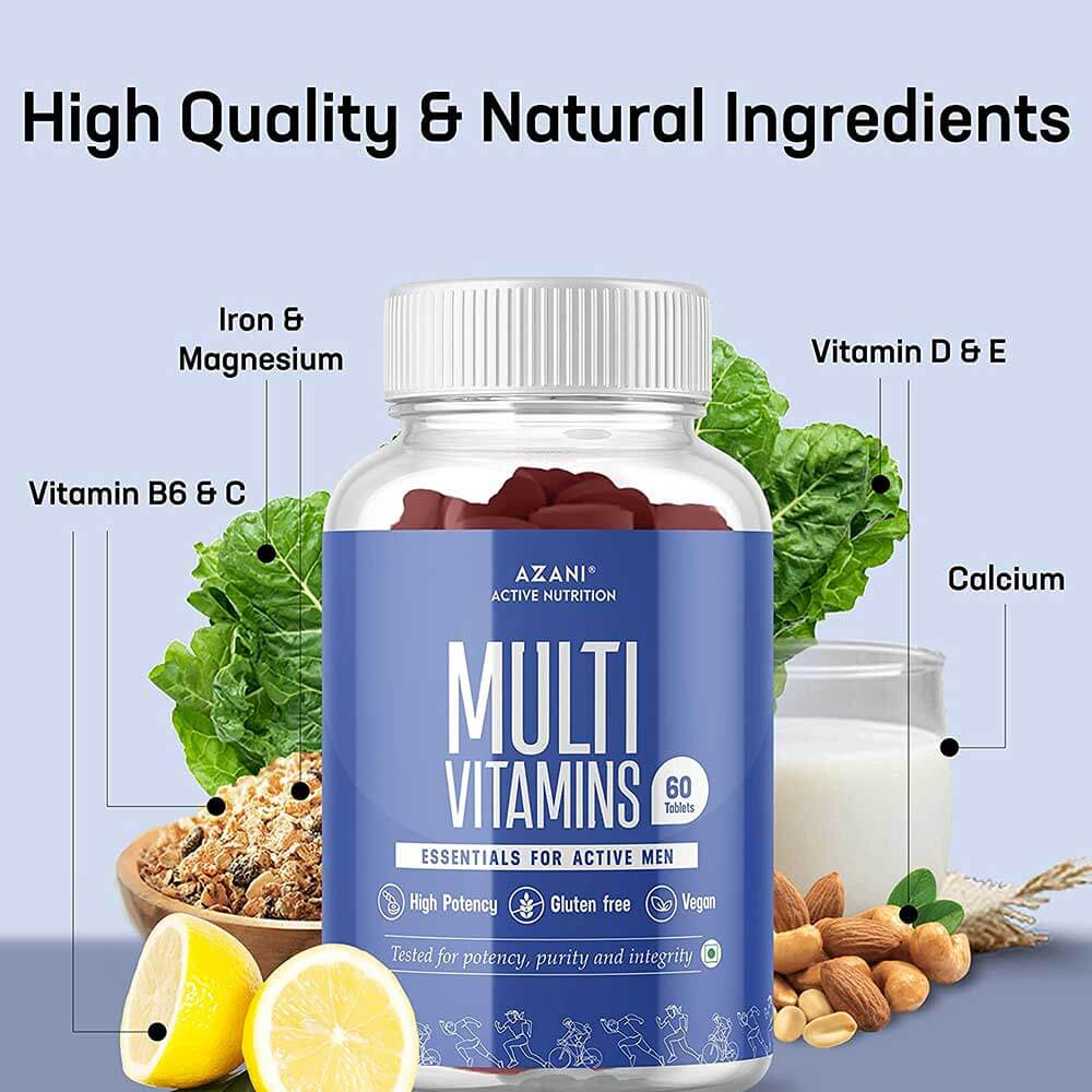 3 - Azani Active Nutrition Multivitamin for Men,  60 tablet(s)  Unflavoured 