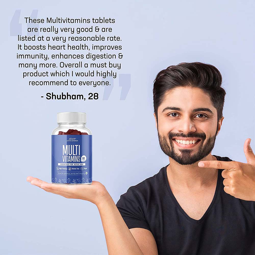 8 - Azani Active Nutrition Multivitamin for Men,  60 tablet(s)  Unflavoured 