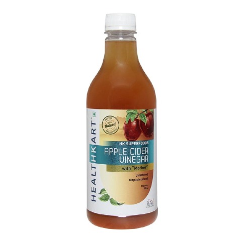 HealthKart Apple Cider Vinegar with Mother, 0.5 L Unflavoured HealthKart Apple Cider Vinegar with Mother, 0.5 L Unflavoured
