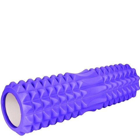 1 - Strauss Grid Yoga Massage Foam Roller,  Purple  45cm 