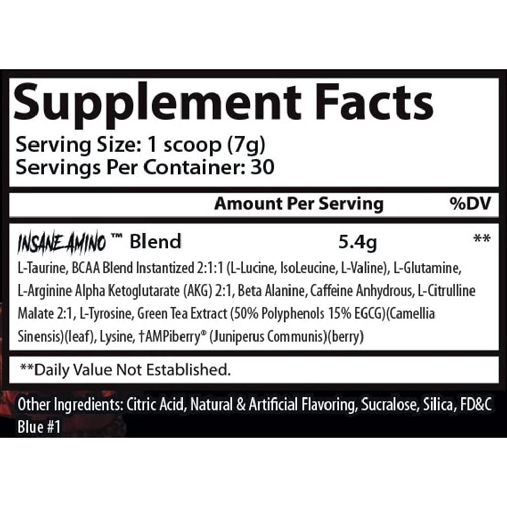 3 - Insane Labz Insane Amino Hellboy Edition,  0.46 lb  30 Servings  Lemonade 