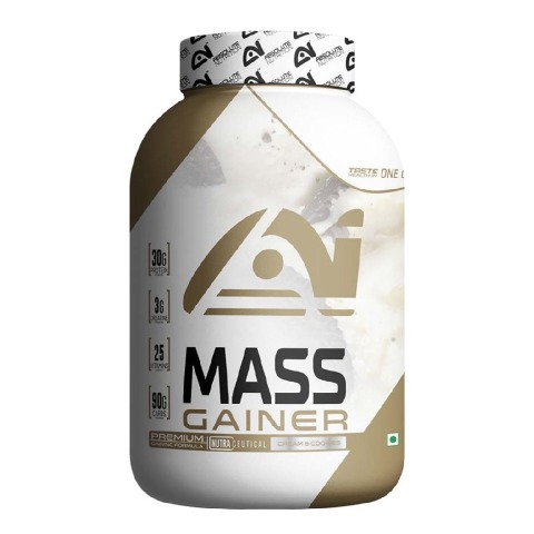 1 - Absolute Nutrition Mass Gainer, 2.2 lb Cookies and Cream