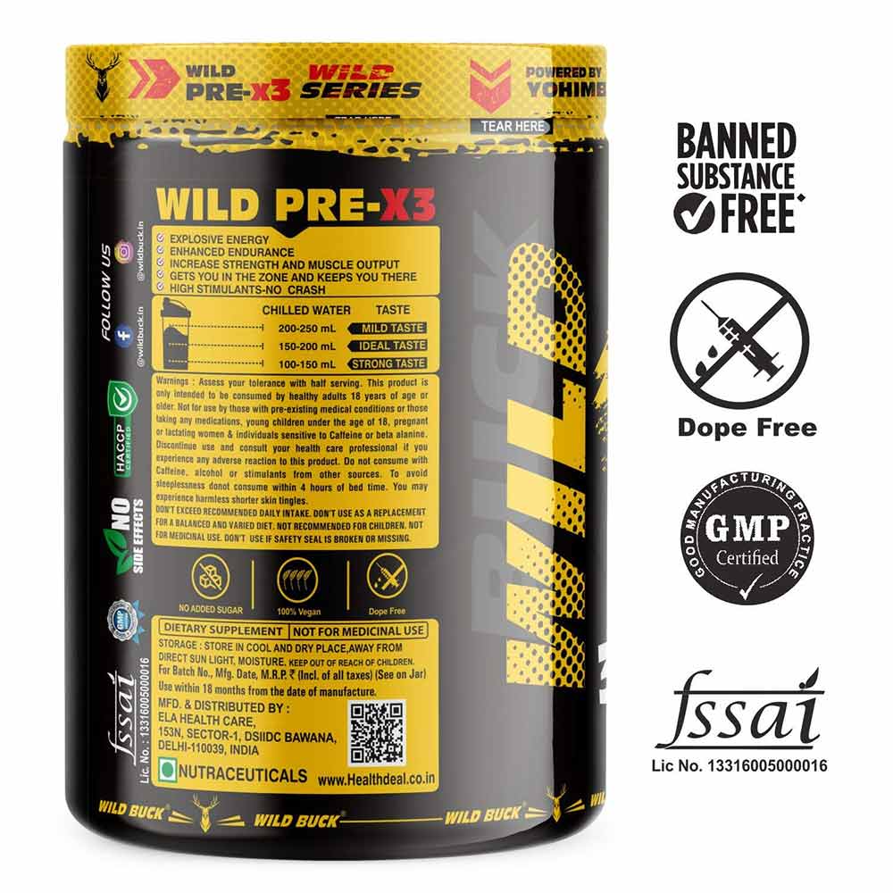 3 - Wild Buck Wild Pre-x3,  0.56 lb  Sour Gummies 