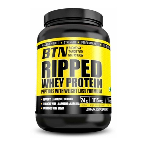 1 - BTN Sports Ripped Whey Protein,  2.2 lb  Chocolate Fudge 