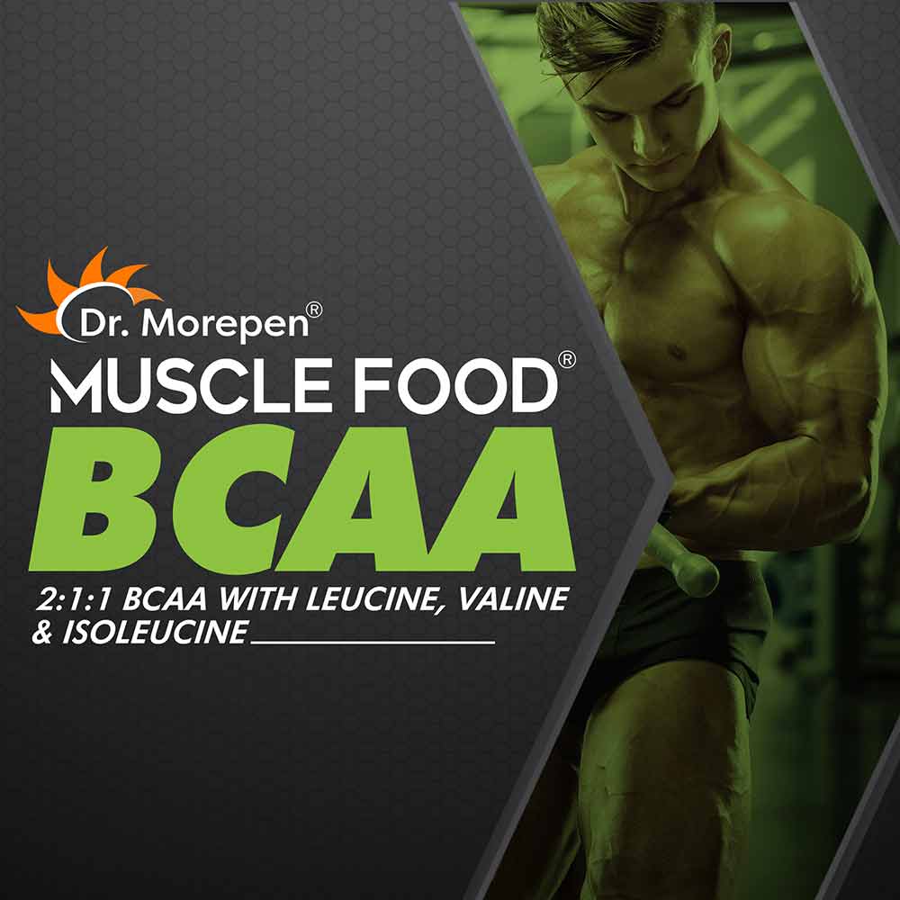 2 - Dr. Morepen Muscle Food BCAA,  0.55 lb  25 Servings  Pineapple Play 