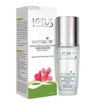 Lotus Herbal WHITEGLOW™ Skin Whitening & Brightening Micro-emulsion Lotion SPF-25