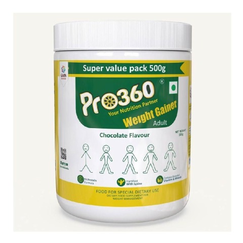 1 - PRO360 Weight Gainer Nutritional Beverage Mix,  1.1 lb  Chocolate 