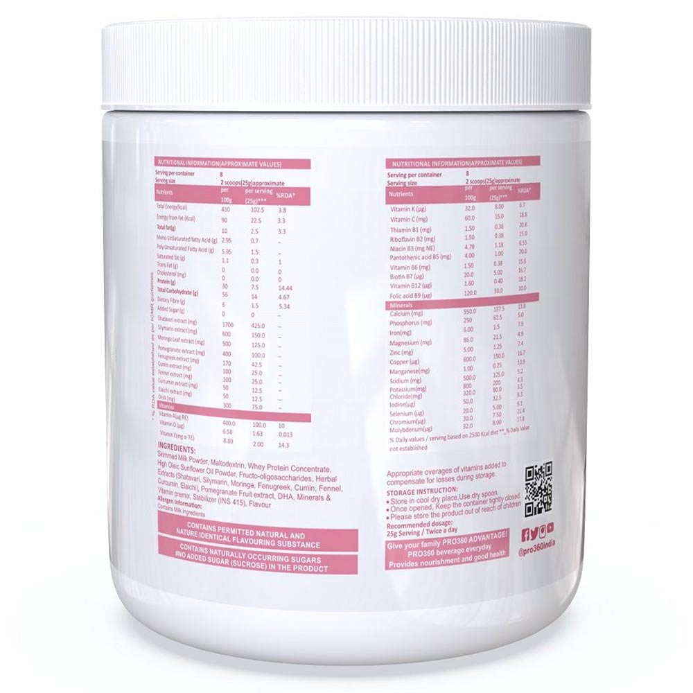3 - PRO360 Lacton Protein Supplement,  Masala Milk  200 g 