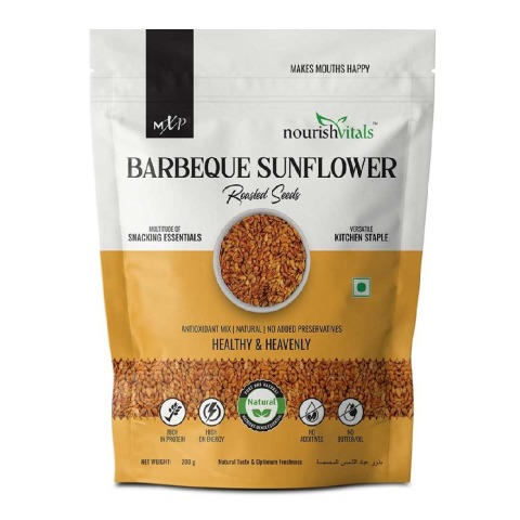 1 - NourishVitals Barbeque Sunflower Roasted Seeds,  Unflavoured  0.200 kg 