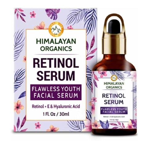 1 - Himalayan Organics Retinol Serum, 30 ml with Hyaluronic Acid and Vitamin C & E