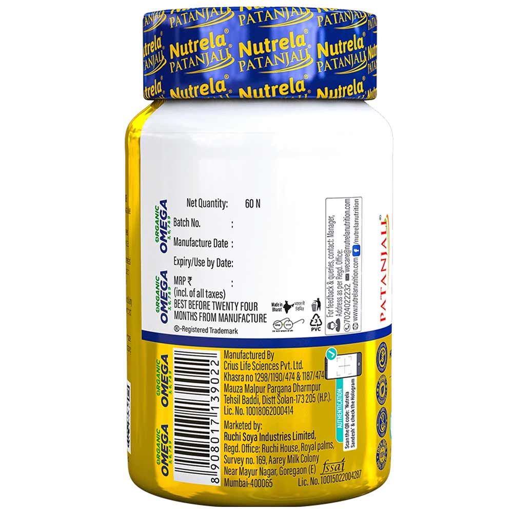 3 - Patanjali Omega 3 6 7 9,  60 capsules 