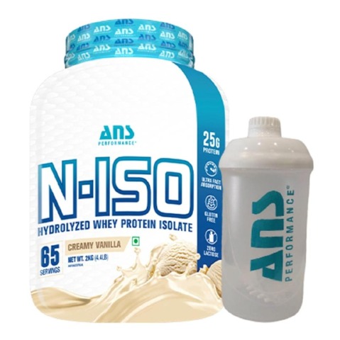 ANS Performance N ISO Hydrolysed Whey Protein Isolate, 4.4 lb Creamy Vanilla