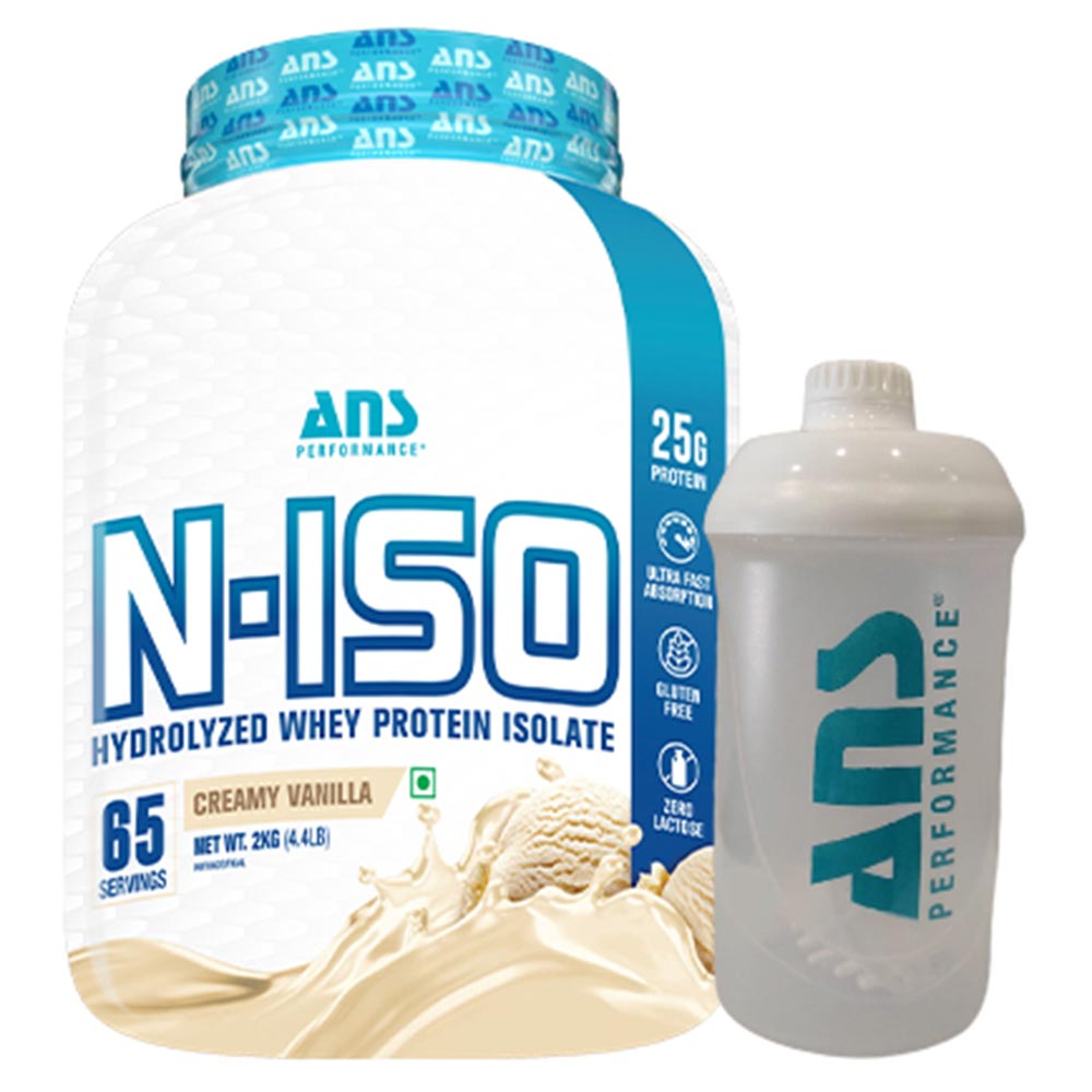 ANS Performance N ISO Hydrolysed Whey Protein Isolate,  4.4 lb  Creamy Vanilla 