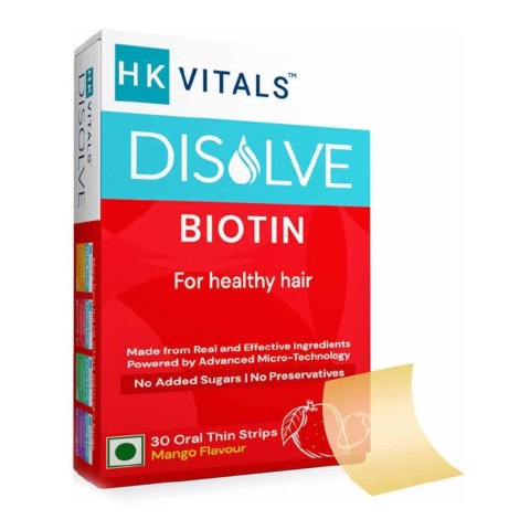 2 - HealthKart HK Vitals DISOLVE Biotin, 30 Strip(s) Natural Mango
