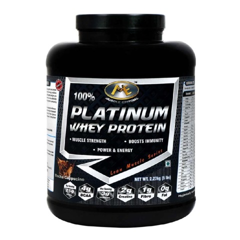 Muscle Epitome 100% Platinum Whey Protein, 5 lb Mocha Cappucino