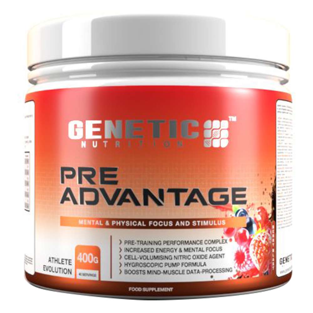 1 - Genetic Nutrition Pre Advatage,  0.88 lb  Berry Blast 