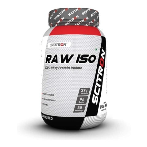 1 - Scitron Raw ISO 100% Whey Protein Isolate, 2 lb Unflavoured
