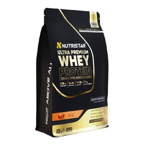 1 - Nutristar Ultra Premium Whey Protein,  2.2 lb  Sea Salt Caramel 