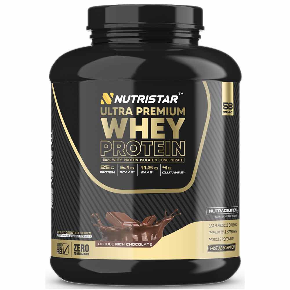 1 - Nutristar Ultra Premium Whey Protein,  4 lb  Double Rich Chocolate 