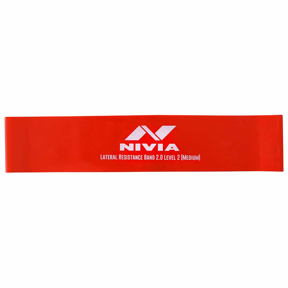 1 - Nivia Lateral Resistance Band 2.0,  Red  Level 4 (Heavy) 