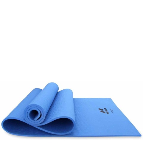 1 - Nivia Yoga Mat Anti Skid,  Blue  8mm 