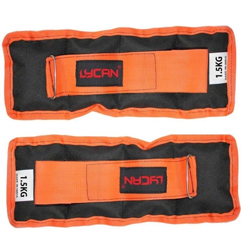 1 - Lycan Wrist and Ankle Weights,  Orange  3 kg 