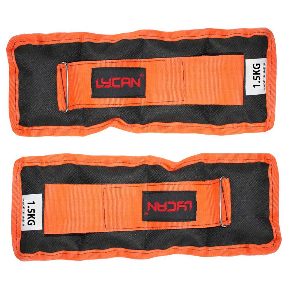 1 - Lycan Wrist and Ankle Weights,  Orange  3 kg 