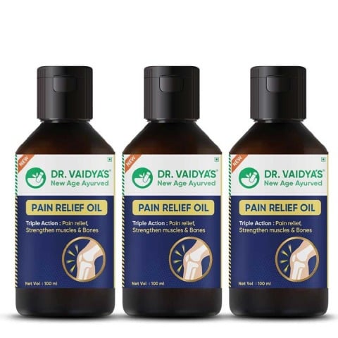 1 - Dr. Vaidya's Pain Relief Oil (Pack of 3),  100 ml 