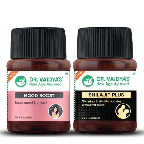 1 - Dr. Vaidya's Shilajit Plus & Mood Boost Combo,  2 Piece(s)/Pack 