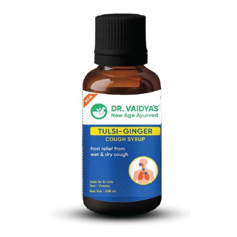 1 - Dr. Vaidya's Tulsi-Ginger Cough Syrup, 100 ml