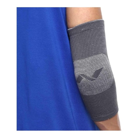 5 - Nivia Orthopedic Elbow Support Knitted,  Grey  Medium 