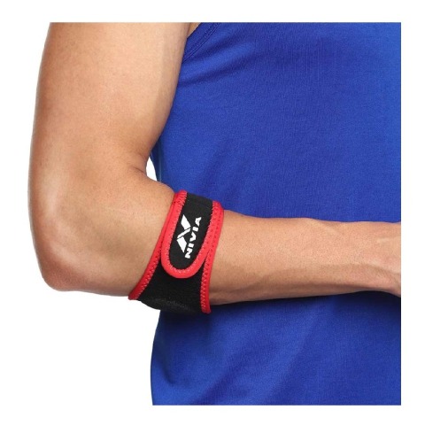 1 - Nivia Orthopedic Tennis Elbow Support Adjustable,  ‎Black  Free Size 