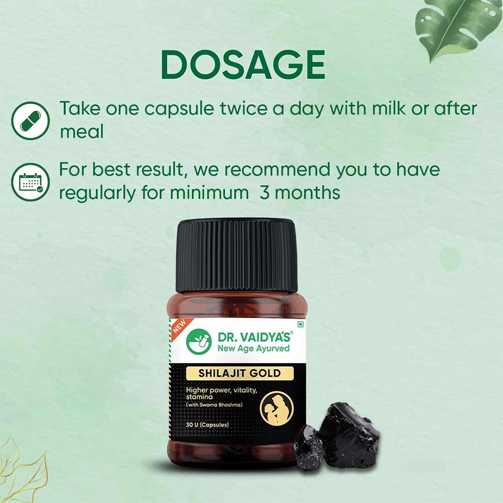 6 - Dr. Vaidya's Shilajit Gold,  30 capsules 