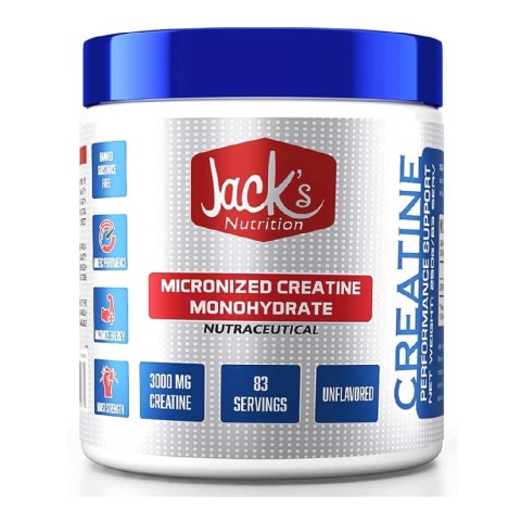 1 - Jacks Nutrition Micronized Creatine Monohydrate,  Unflavoured  0.55 lb 