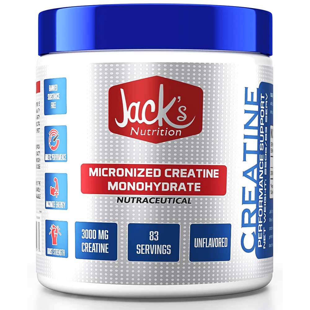 1 - Jacks Nutrition Micronized Creatine Monohydrate,  Unflavoured  0.55 lb 