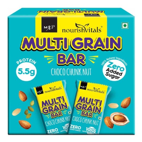 2 - NourishVitals Multi Grain Bar,  5 bar(s)  Choco Chunk Nut 