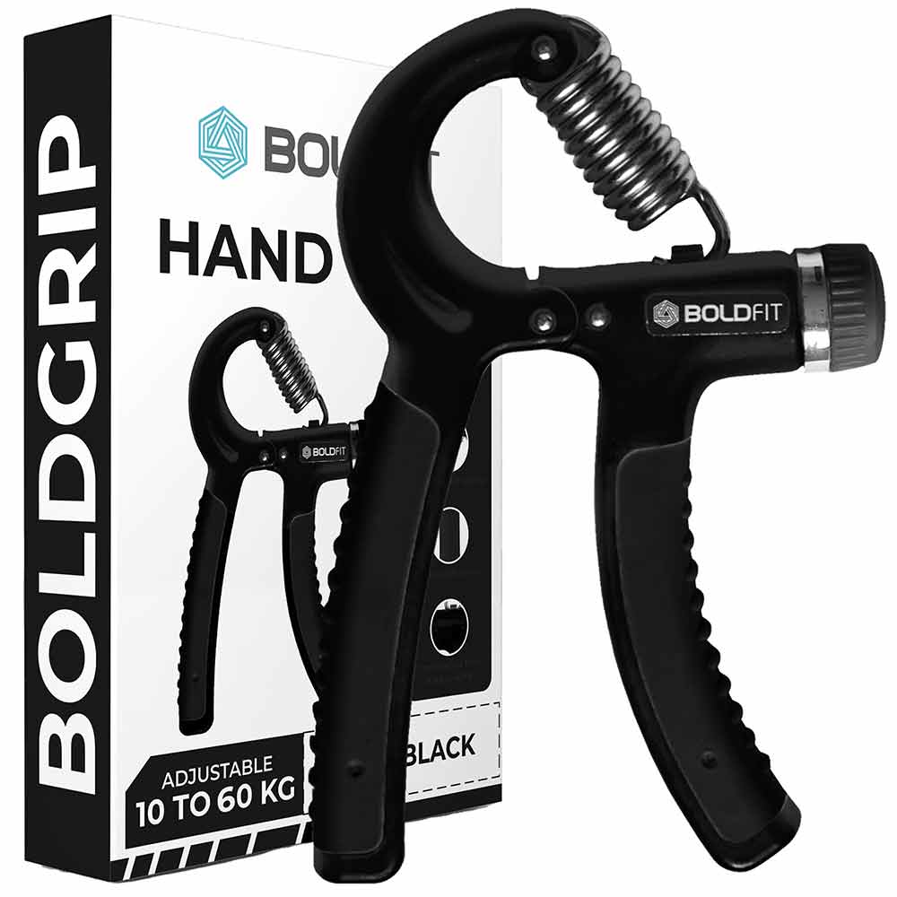 Boldfit Adjustable Hand Grip Strengthener, Black 40 Kg at Best
