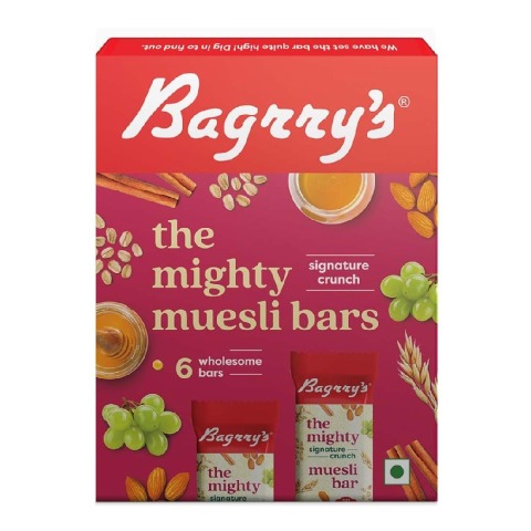 1 - Bagrrys The Mighty Muesli Bars,  6 Piece(s)/Pack  Signature Crunch 
