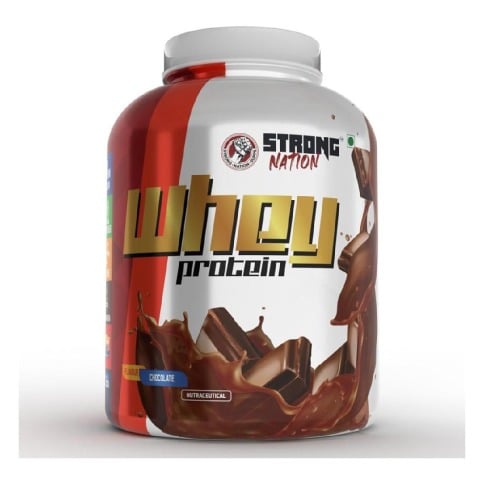 1 - Strong Nation Supps Whey Protein,  4.4 lb  Chocolate 