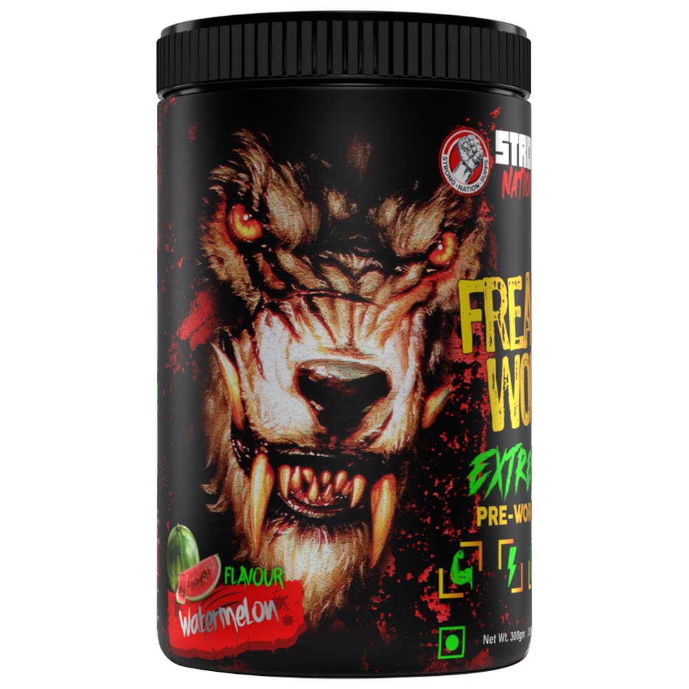 2 - Strong Nation Supps Freaky Wolf Extreme Pre-Workout,  0.66 lb  Watermelon 