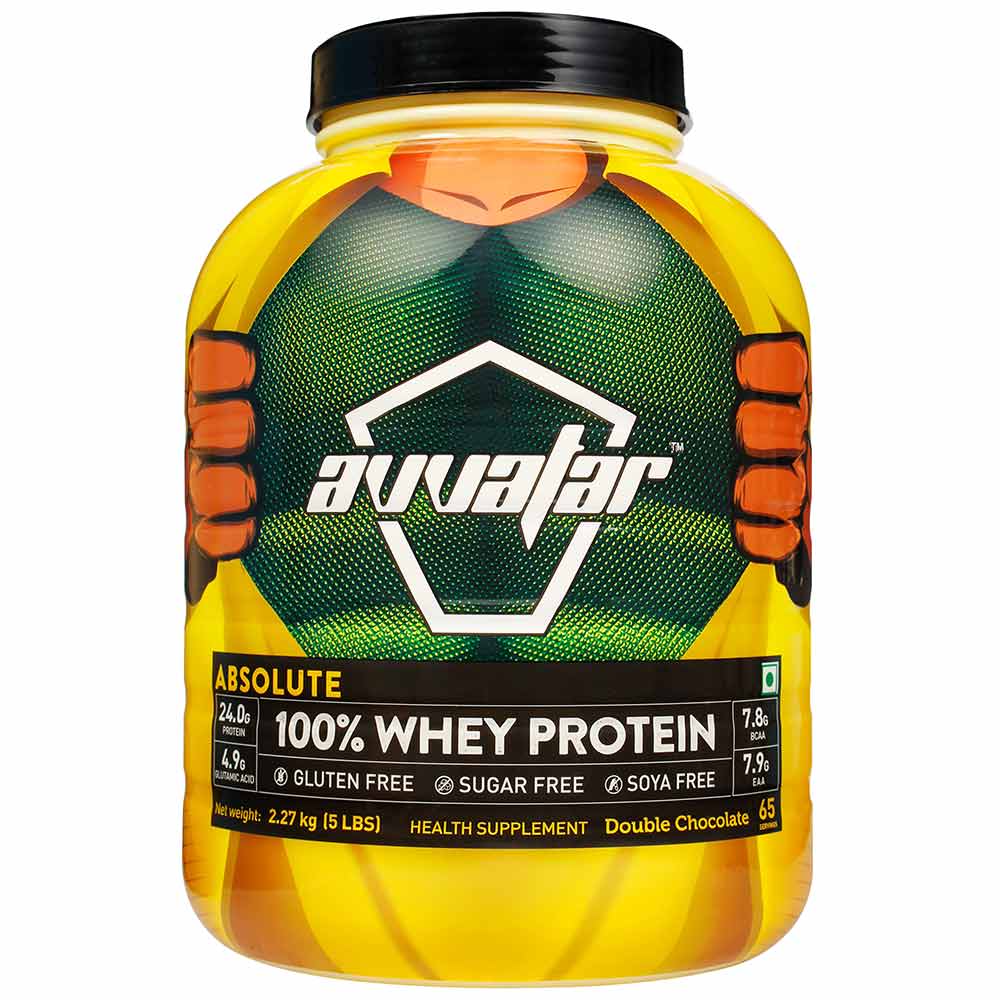 Avvatar Absolute 100% Whey Protein,  5 lb  Double Chocolate 