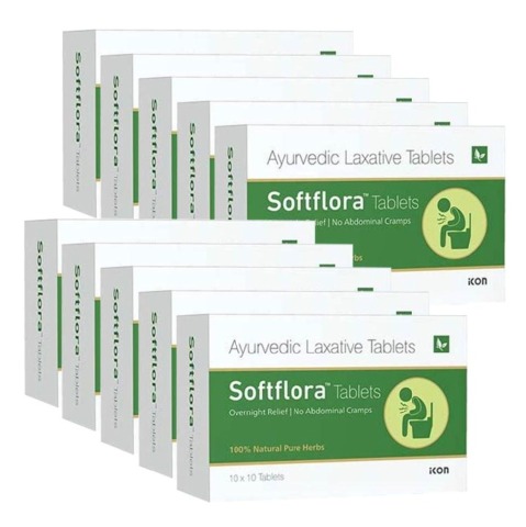 1 - Softflora Laxative (Pack of 10), 10 tablet(s)