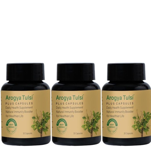 1 - Arogya Tulsi Daily Health Supplement (Pack of 3),  30 capsules 