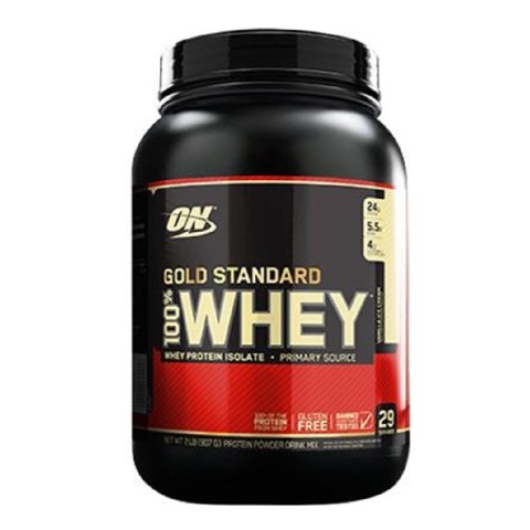 ON (Optimum Nutrition) Gold Standard 100% Whey Protein, 2 lb Vanilla Ice Cream ON (Optimum Nutrition) Gold Standard 100% Whey Protein, 2 lb Vanilla Ice Cream