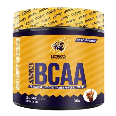 1 - Leopard Nutrition Advanced BCAA,  0.55 lb  25 Servings  Cola 