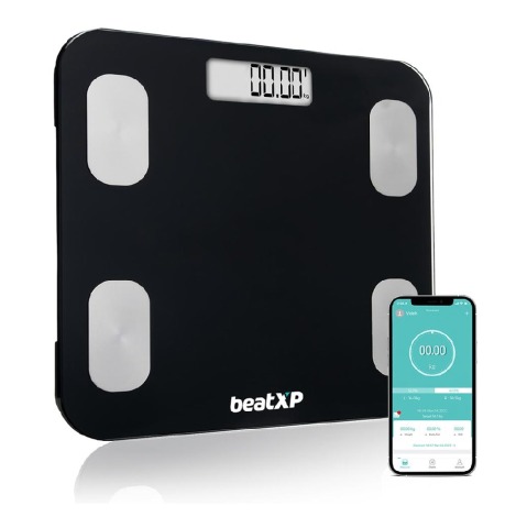1 - beatXP SmartPlus Weighing Scale BMI,  Black 