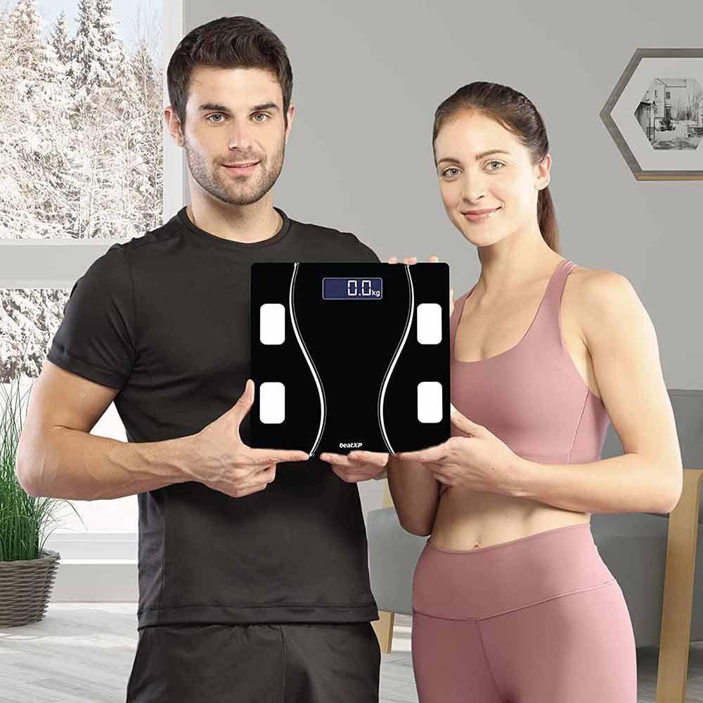 6 - beatXP Fusion Curve Weighing Scale,  Black 